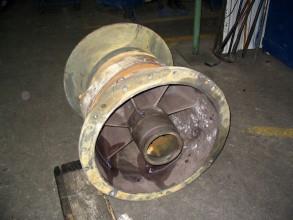 蜗壳内部和某立式泵的叶轮上的化学侵害 蜗壳内部和某立式泵的叶轮上的化学侵害