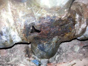 受腐蚀的污水管 受腐蚀的污水管